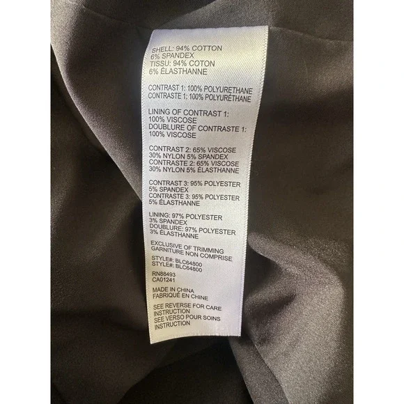 Blanc Noir Traveler Jacket Hooded Open Front Asymmetric Zip Padded Black Small - Picture 13 of 15